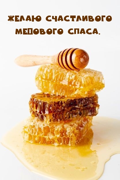 Желаю счастливого Медового Спаса.