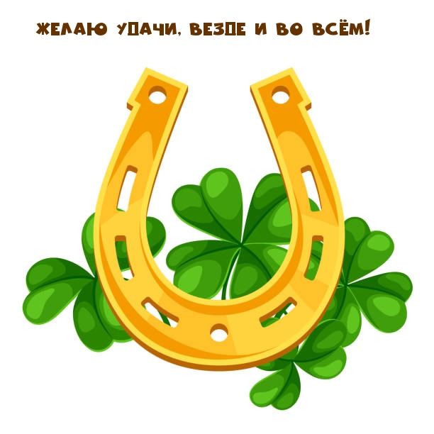 Желаю удачи, везде и во всём!