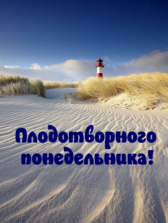 Плодотворного понедельника!
