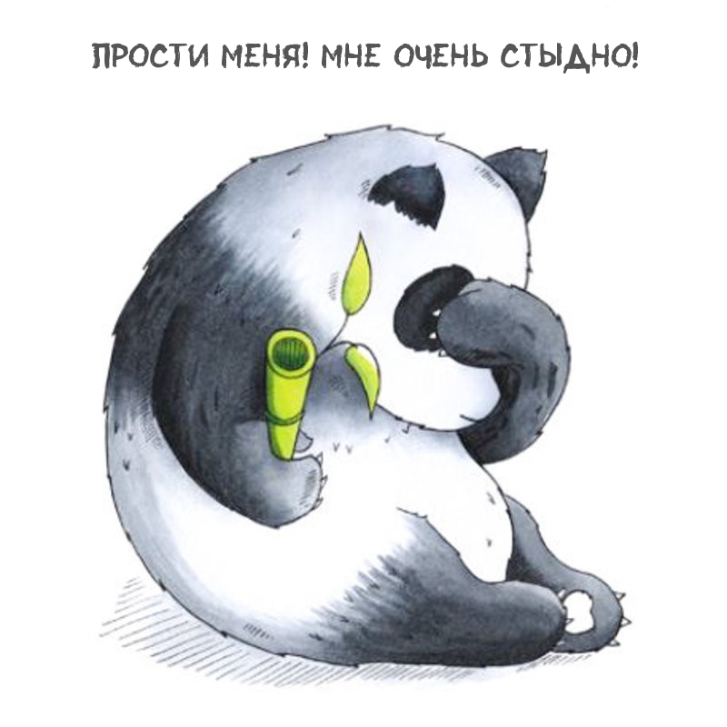Прости меня! Мне очень стыдно!