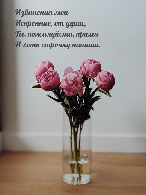 Извинения мои искренние, от души