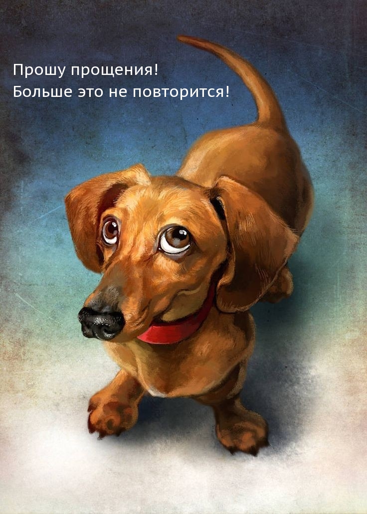 Прошу прощения! Больше это не повторится!