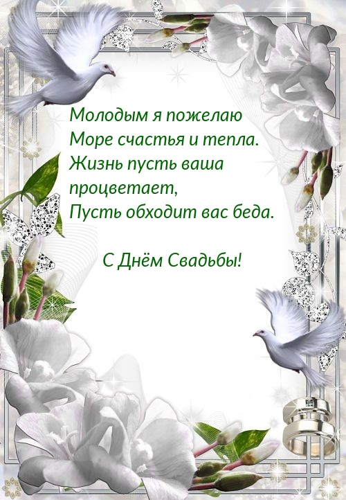 С Днём Свадьбы!