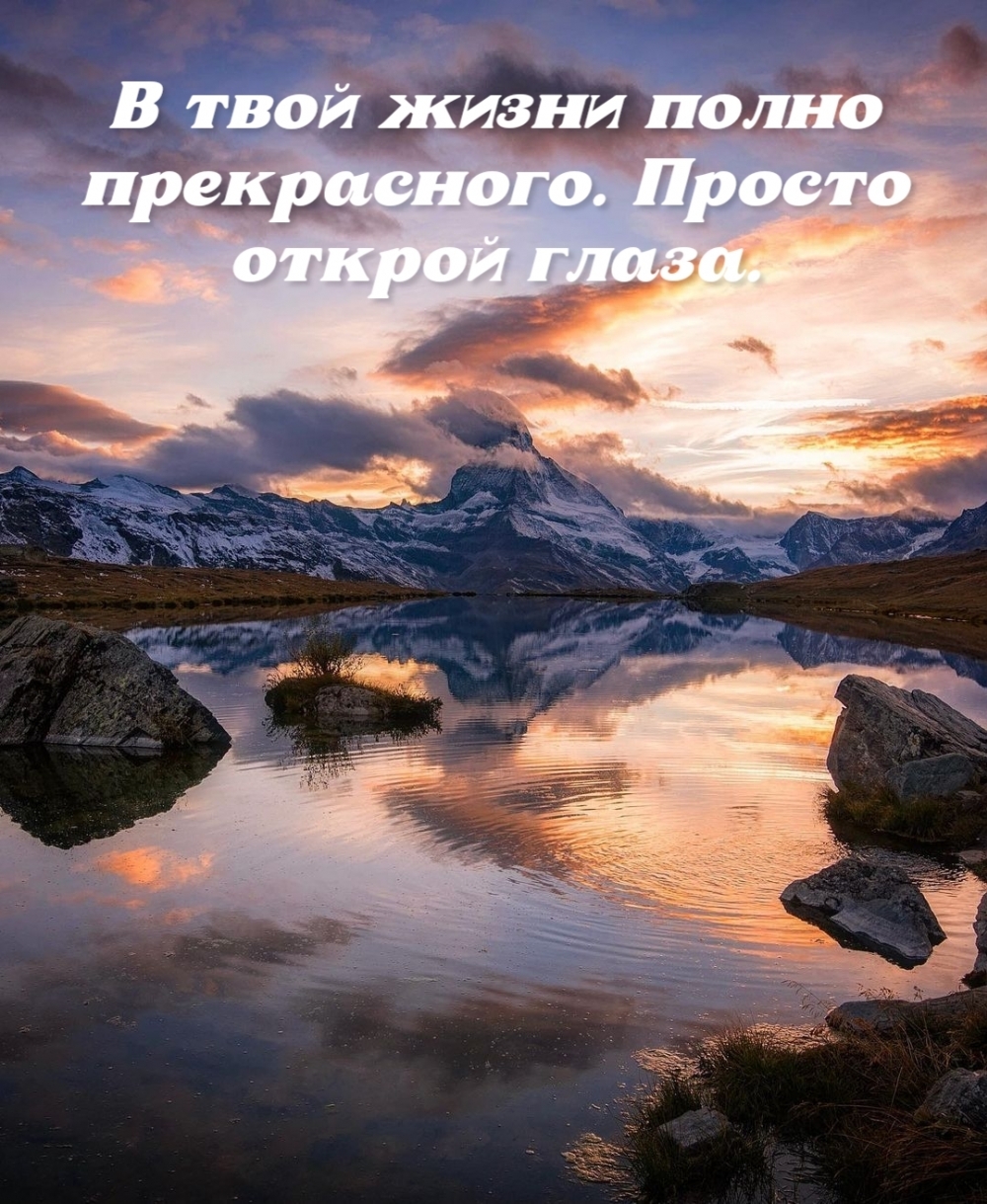 В твой жизни полно прекрасного. Просто открой глаза.