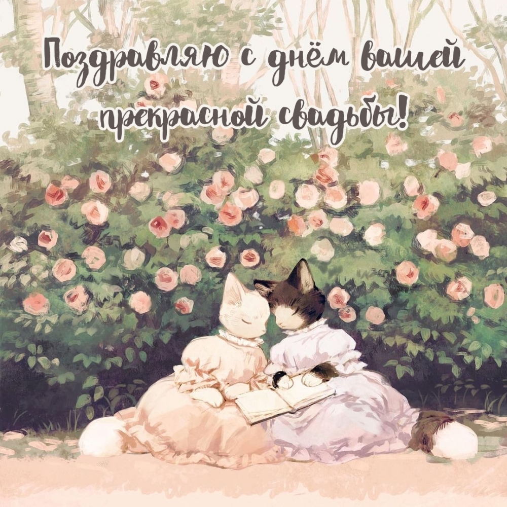 Поздравляю с днём вашей прекрасной свадьбы!