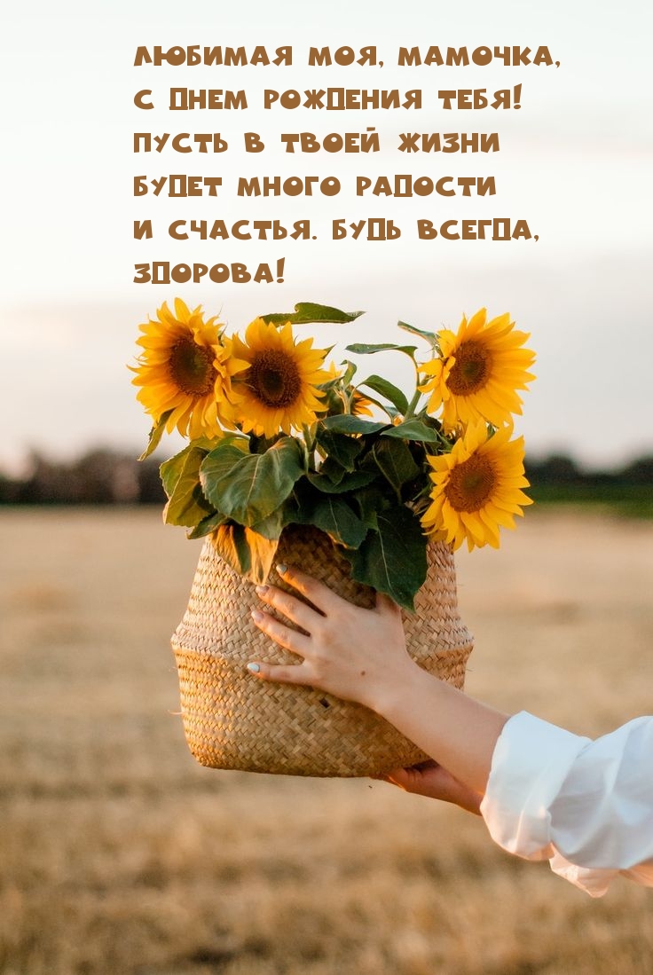 Любимая моя, мамочка, с днем рождения тебя!