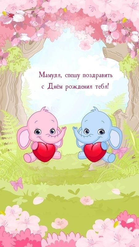 Мамуля, спешу поздравить с Днём рождения тебя!