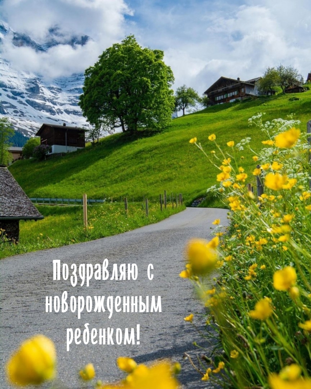 Поздравляю с новорожденным ребенком!