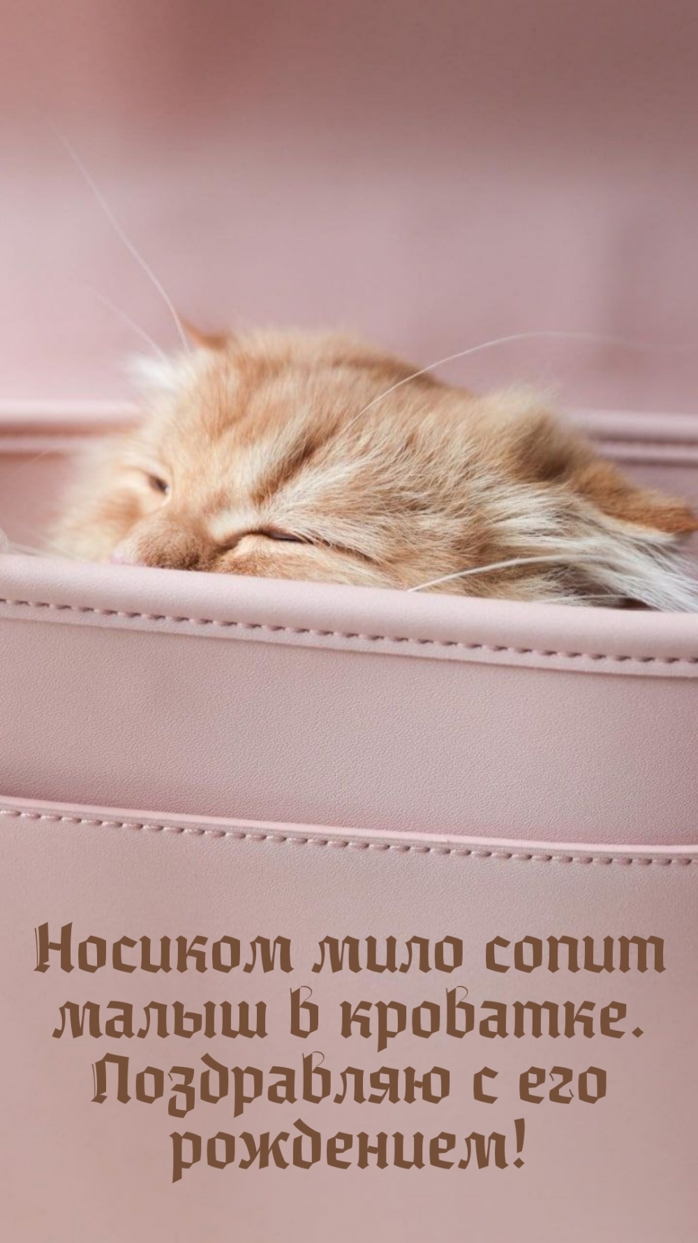 Носиком мило сопит малыш в кроватке. Поздравляю с его рождением!