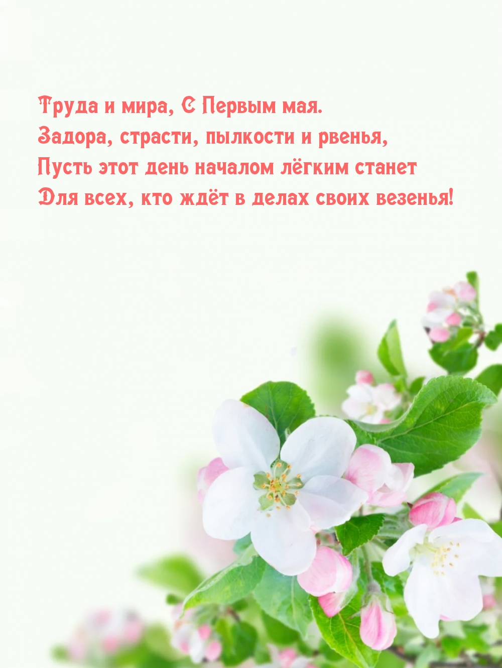 Труда и мира, С Первым мая.