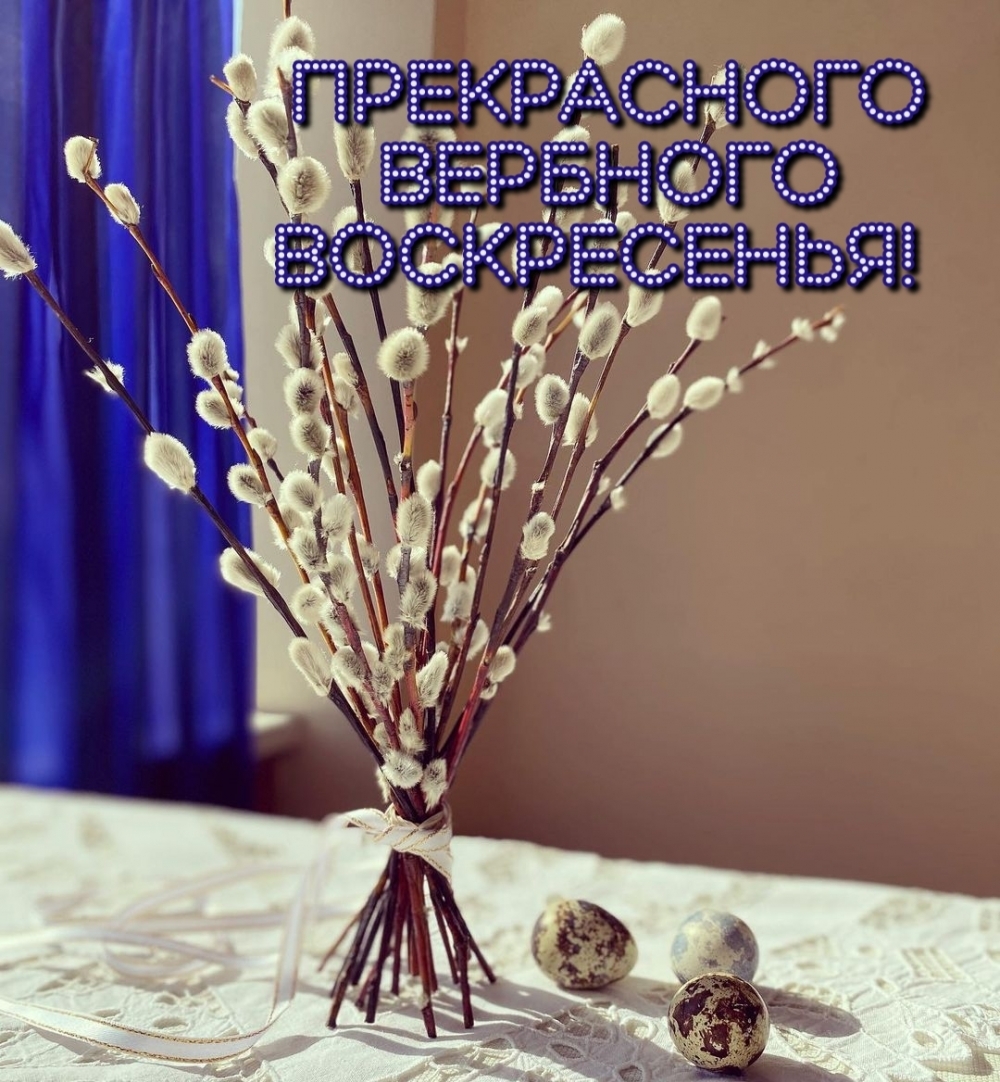 Прекрасного Вербного воскресенья!