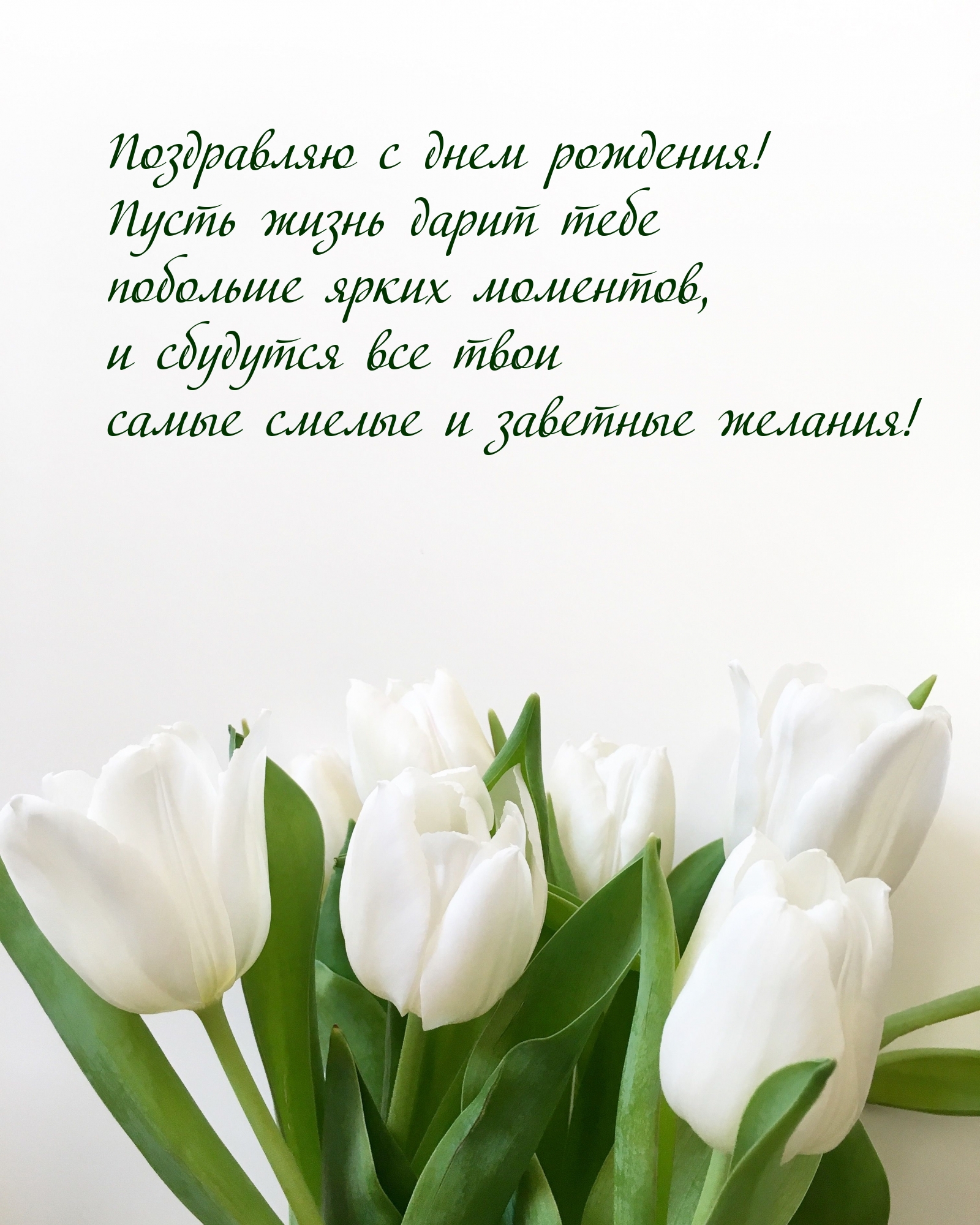 С днем рождения! Пусть жизнь дарит тебе побольше ярких моментов