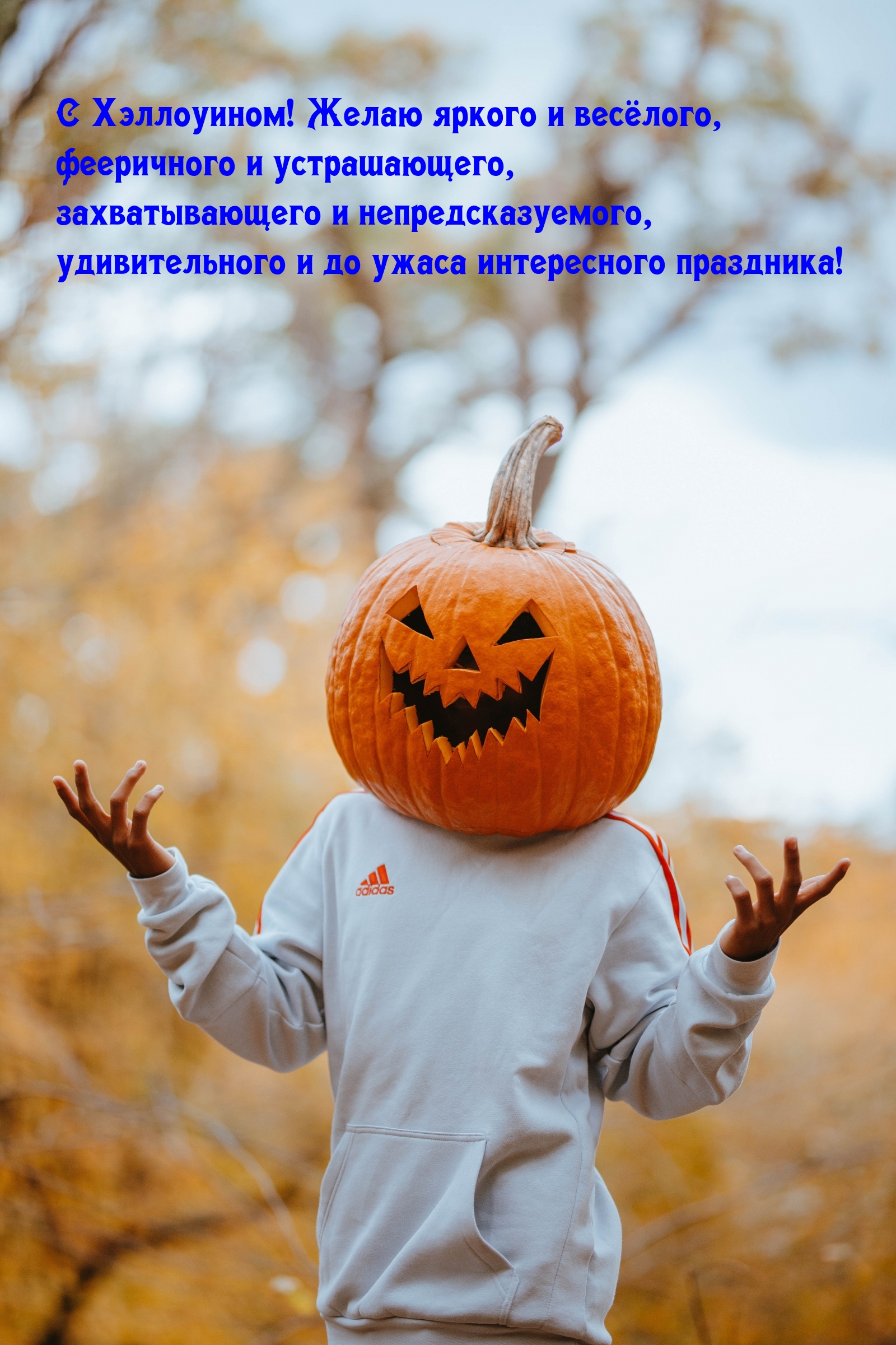 С Хэллоуином! Желаю яркого и весёлого, фееричного праздника!