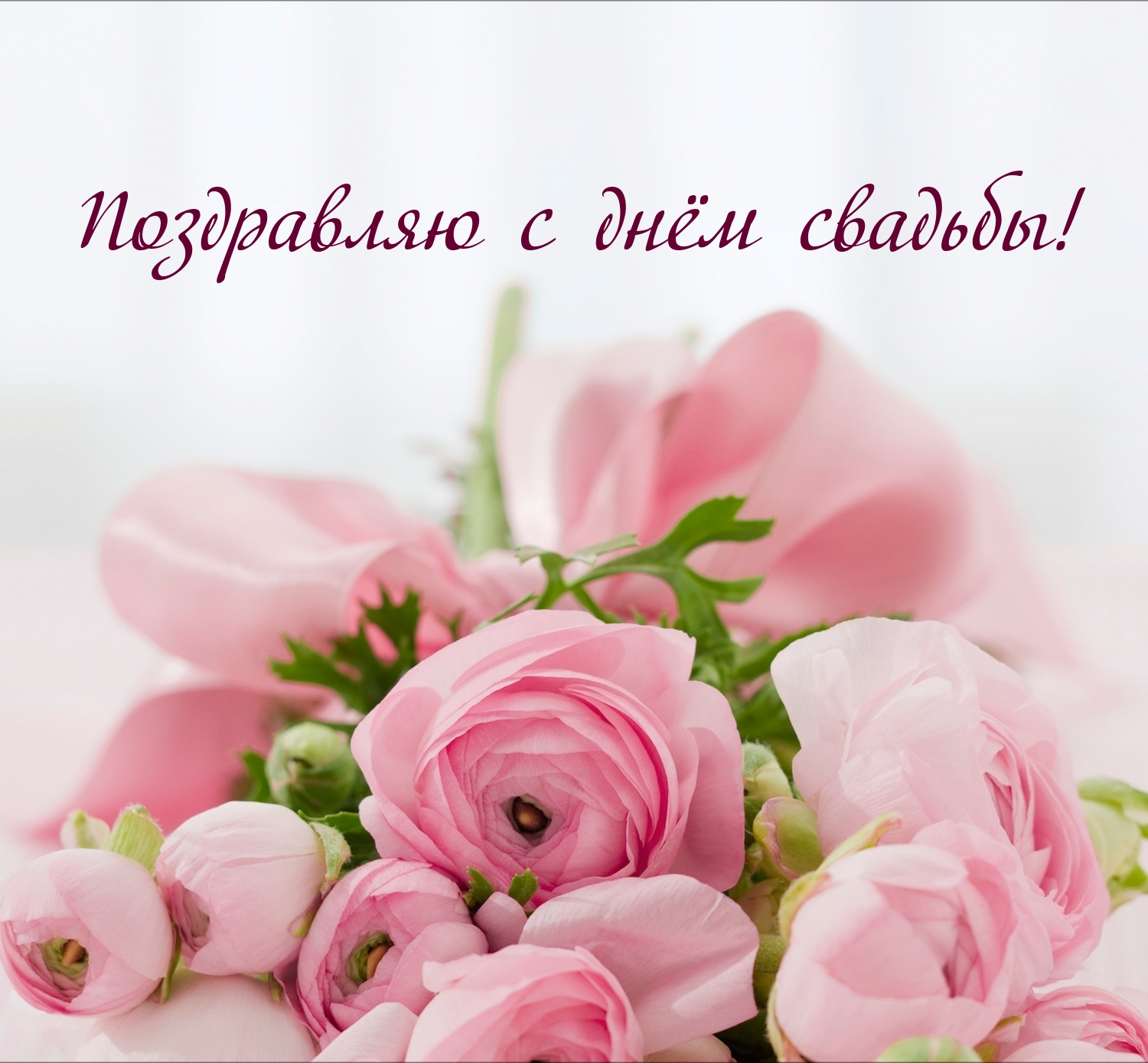 Поздравляю с днём свадьбы!