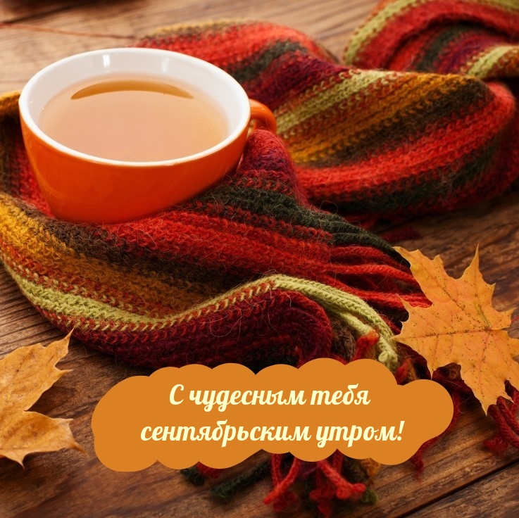 С чудесным тебя сентябрьским утром!