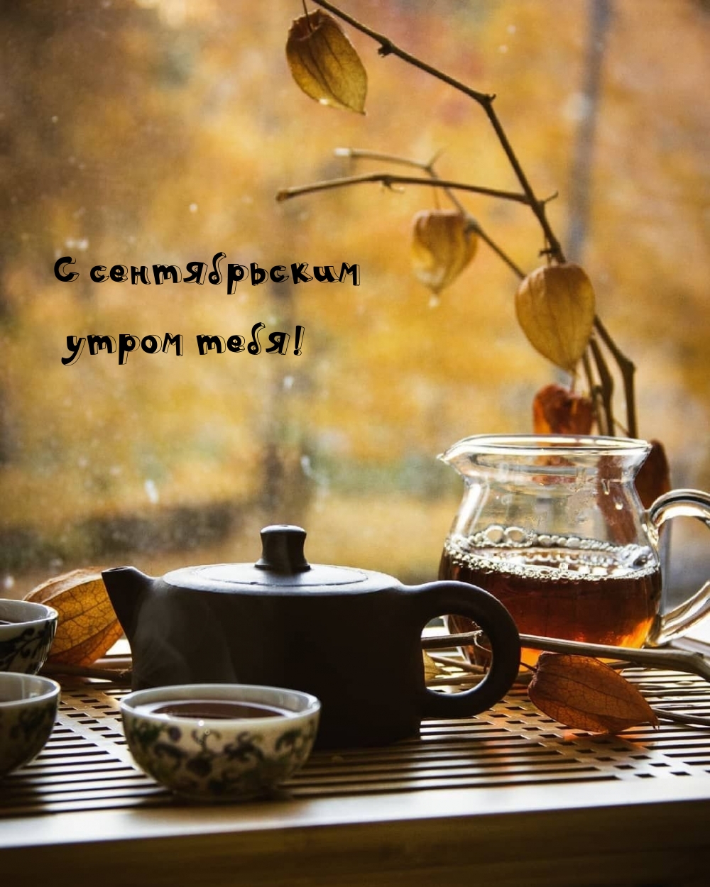 С сентябрьским утром тебя!
