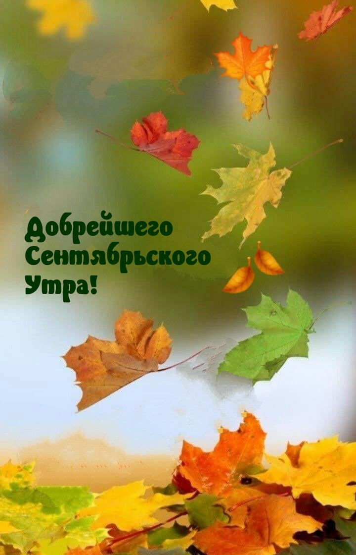 Добрейшего Сентябрьского Утра!