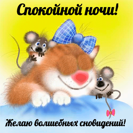 Спокойной ночи. Желаю волшебных сновидений.