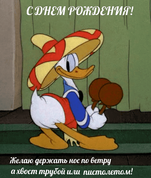 С днем рождения! Желаю держать нос по ветру