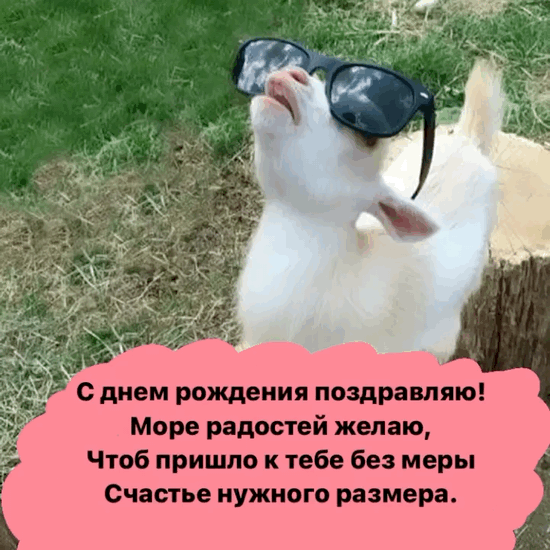 С днем рождения! Море радостей желаю