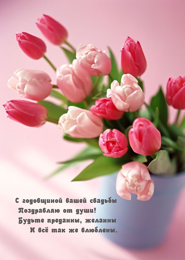 С годовщиной вашей свадьбы поздравляю от души!