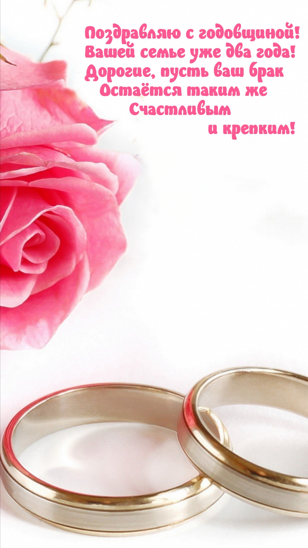 Поздравляю с годовщиной! Вашей семье уже два года!