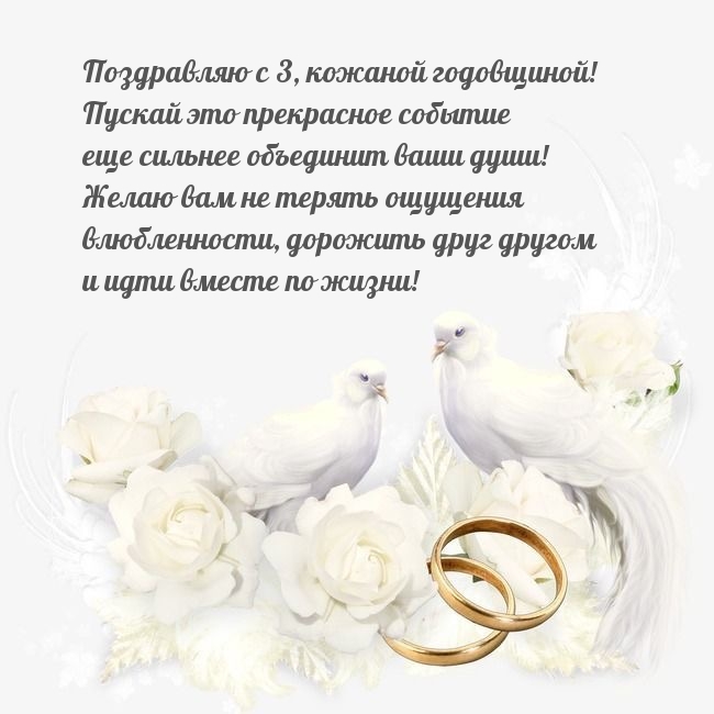 Поздравляю с 3, кожаной годовщиной!