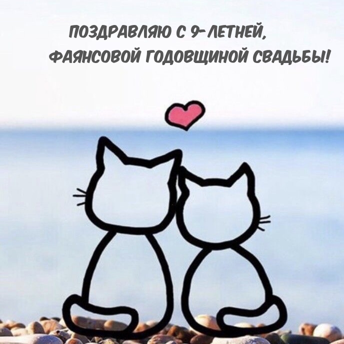 Поздравляю с 9-летней, фаянсовой годовщиной свадьбы!