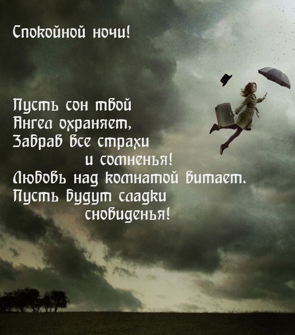 Спокойной ночи! Пусть сон твой Ангел охраняет