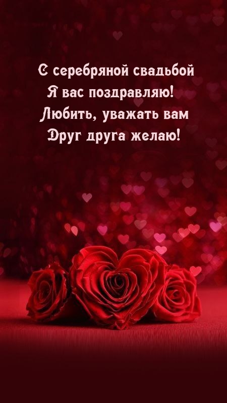 С серебряной свадьбой я вас поздравляю!