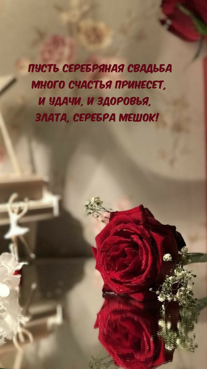 Пусть серебряная свадьба много счастья принесет