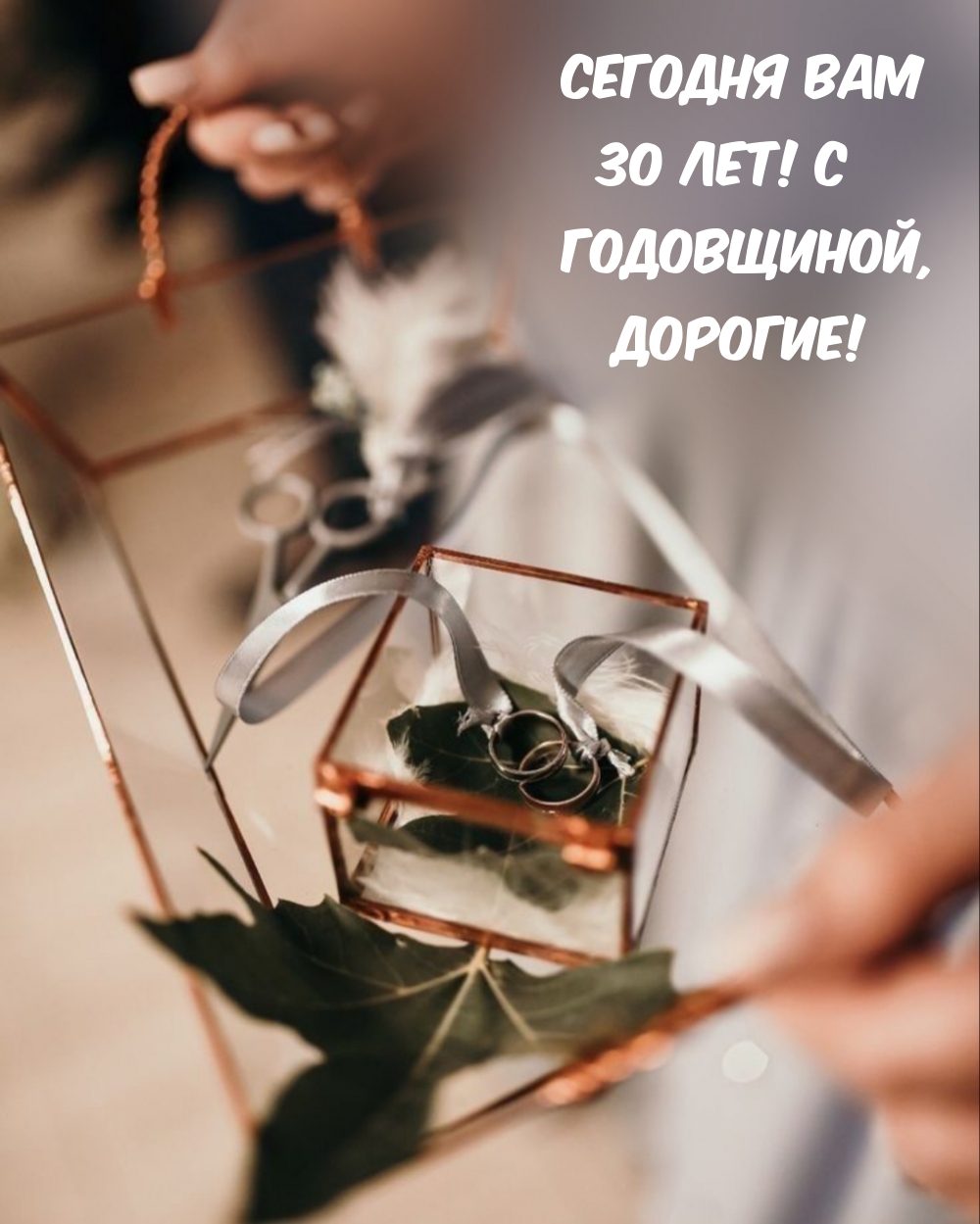 Сегодня вам 30 лет! С Годовщиной, Дорогие!