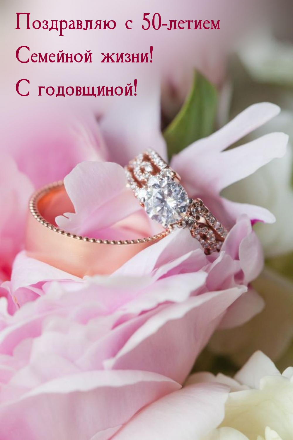 Поздравляю с 50-летием Семейной жизни! С годовщиной!