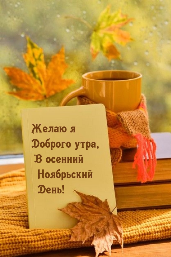 Желаю я доброго утра, в осенний ноябрьский день!