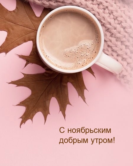 Картинки с надписями.  С ноябрьским добрым утром!.