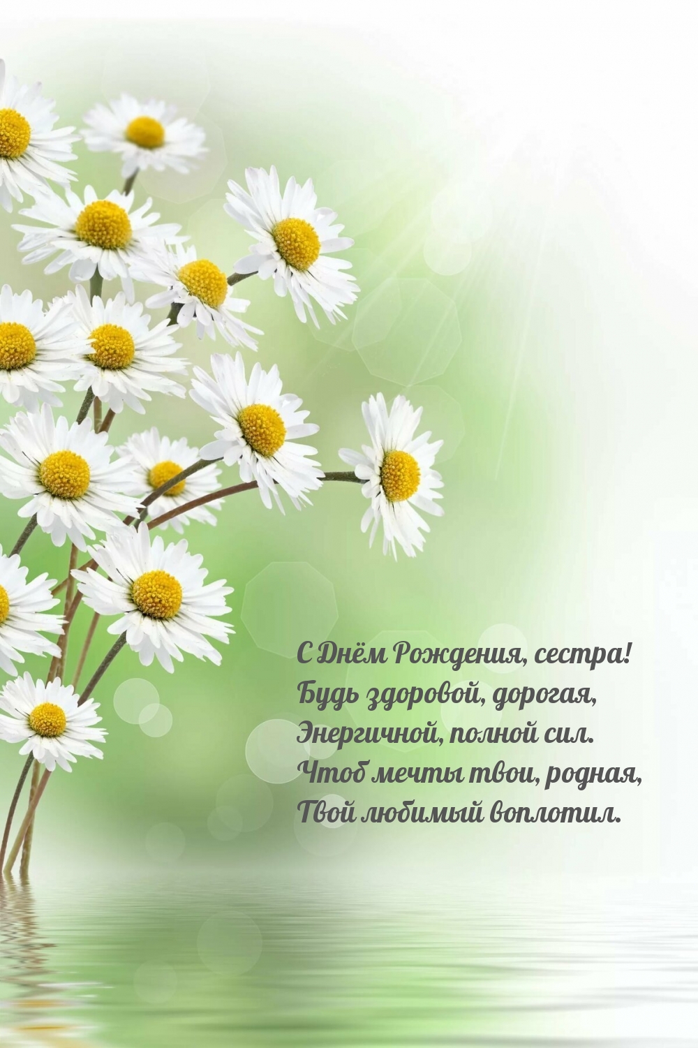 С Днём Рождения, сестра! Будь здоровой, дорогая