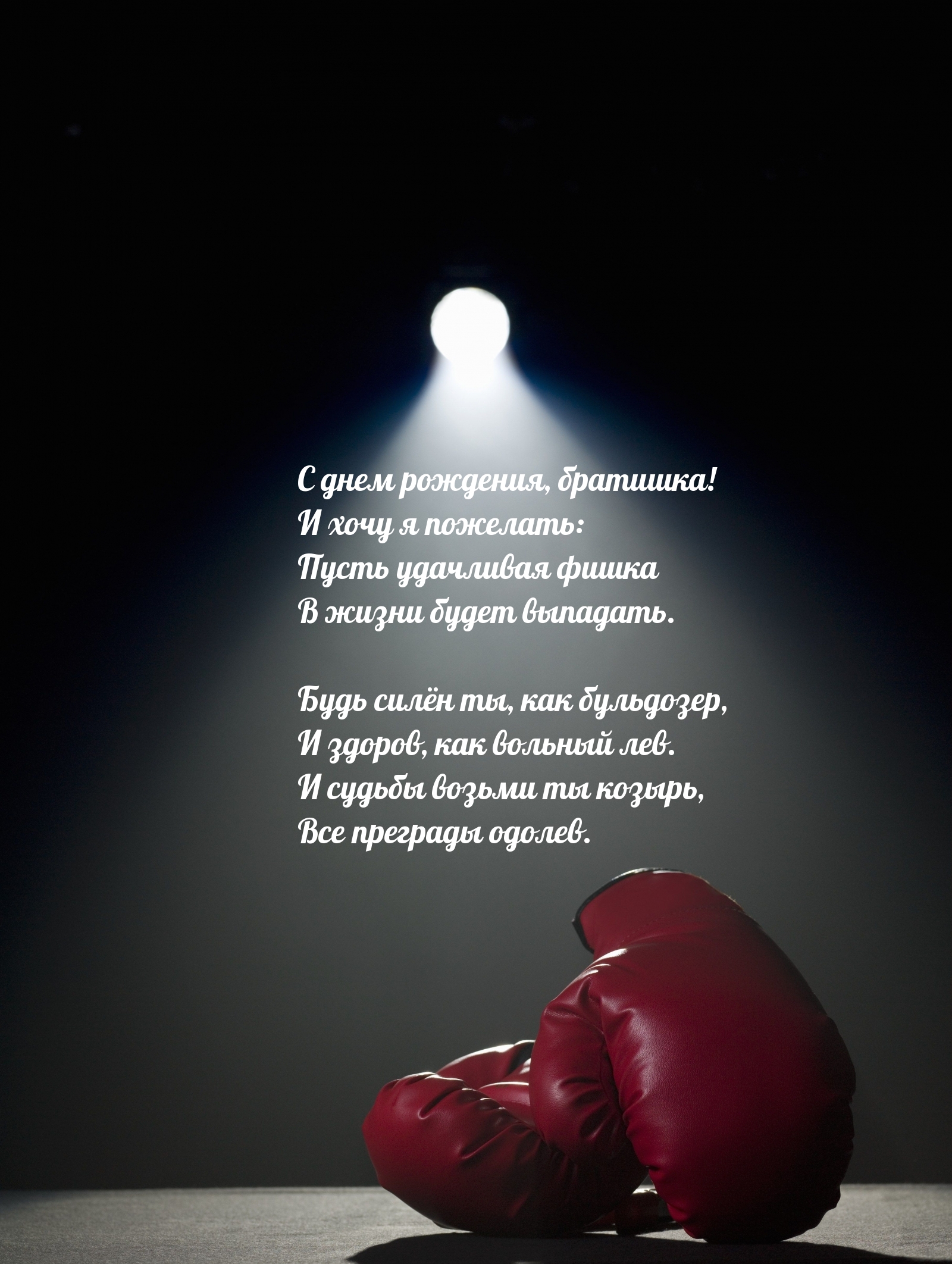 С днем рождения, братишка! Будь силён ты, как бульдозер