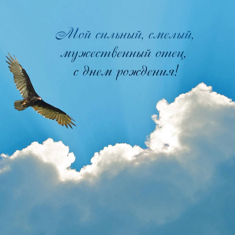Мой сильный, смелый, мужественный отец, с днем рождения!