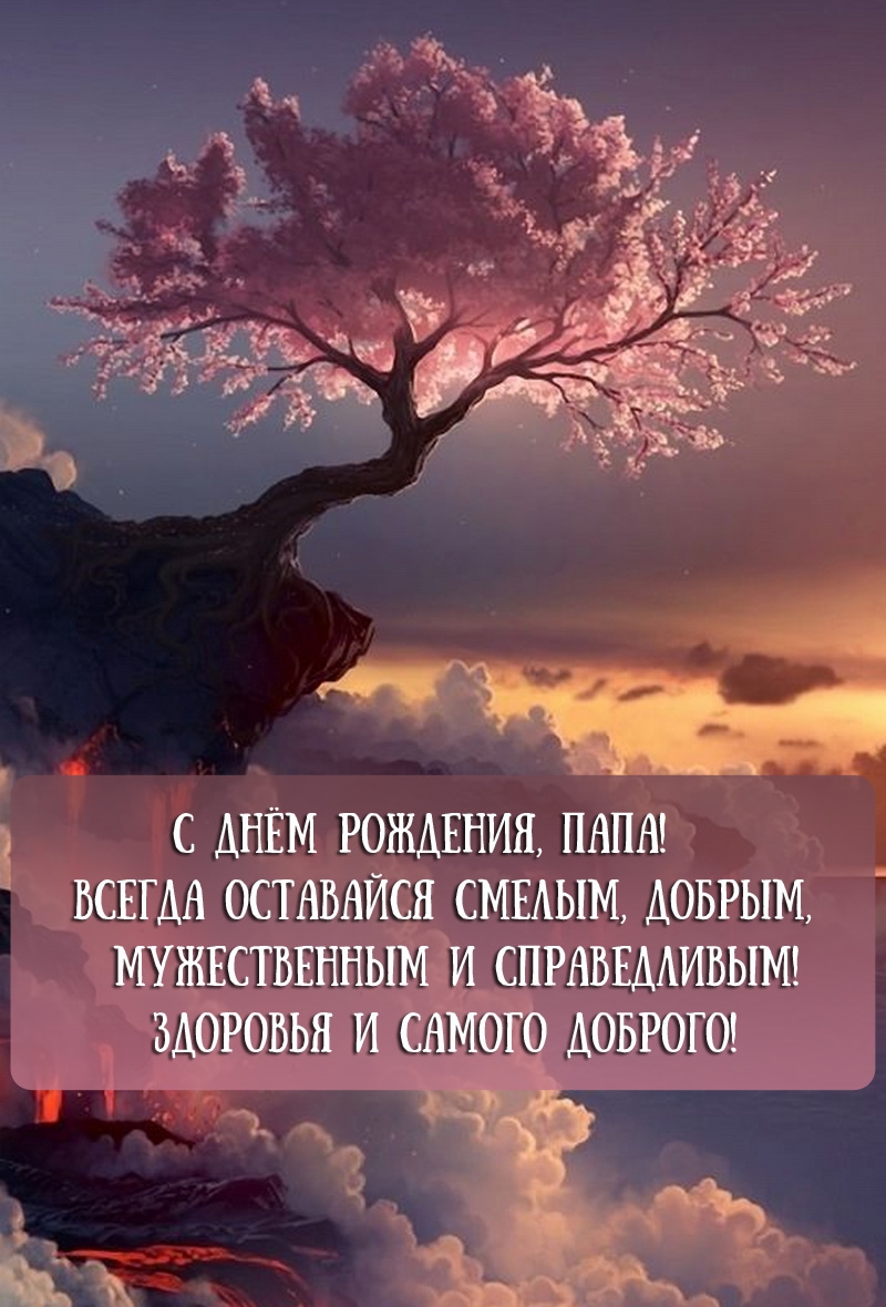 С днём рождения, папа! Всегда оставайся смелым, добрым
