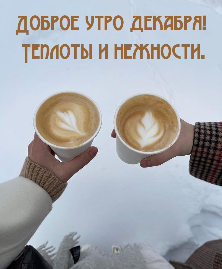 Доброе утро декабря! Теплоты и нежности.