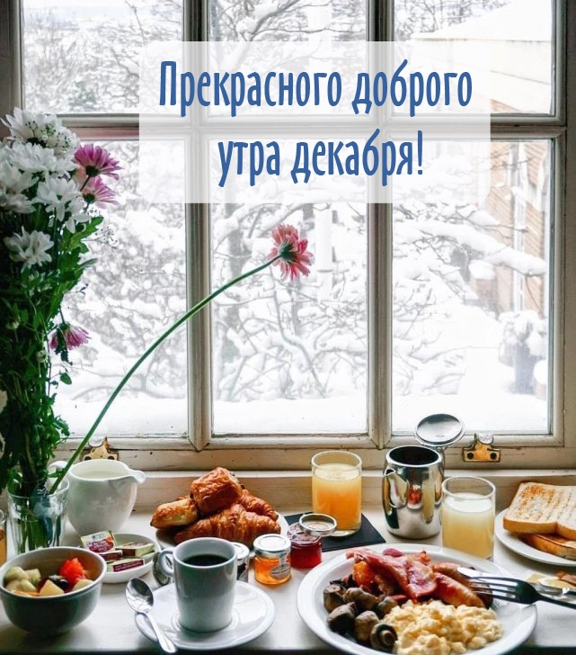 Прекрасного доброго утра декабря!