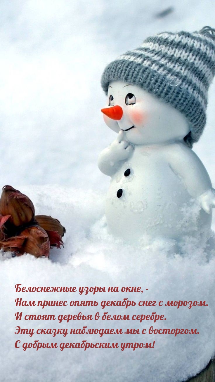 С добрым декабрьским утром! Белоснежные узоры на окне