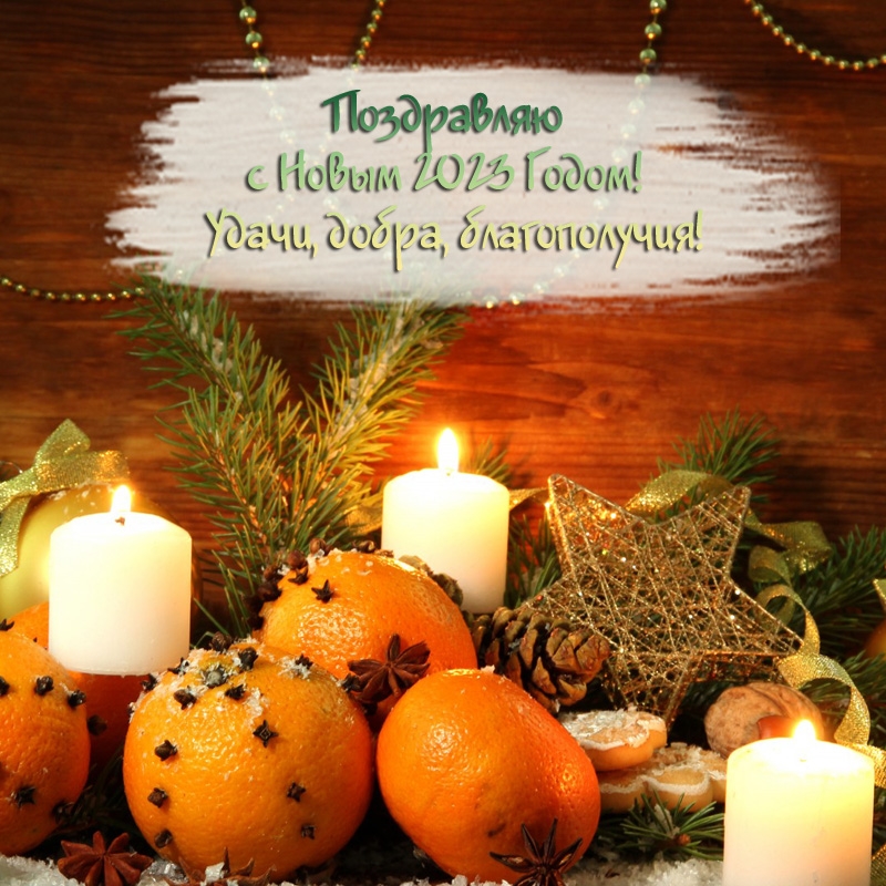 С Новым 2023 Годом! Удачи, добра, благополучия!