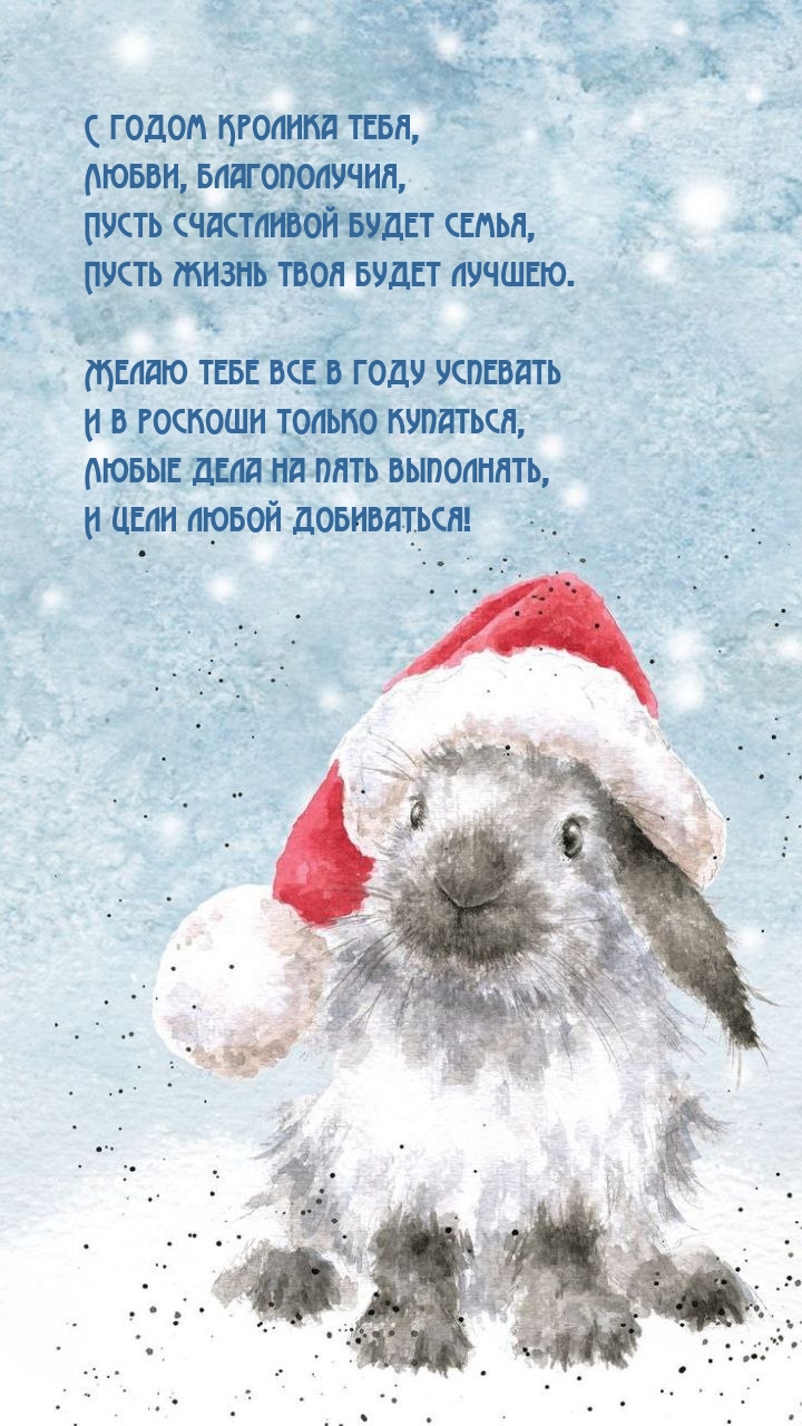 С годом Кролика тебя, любви, благополучия