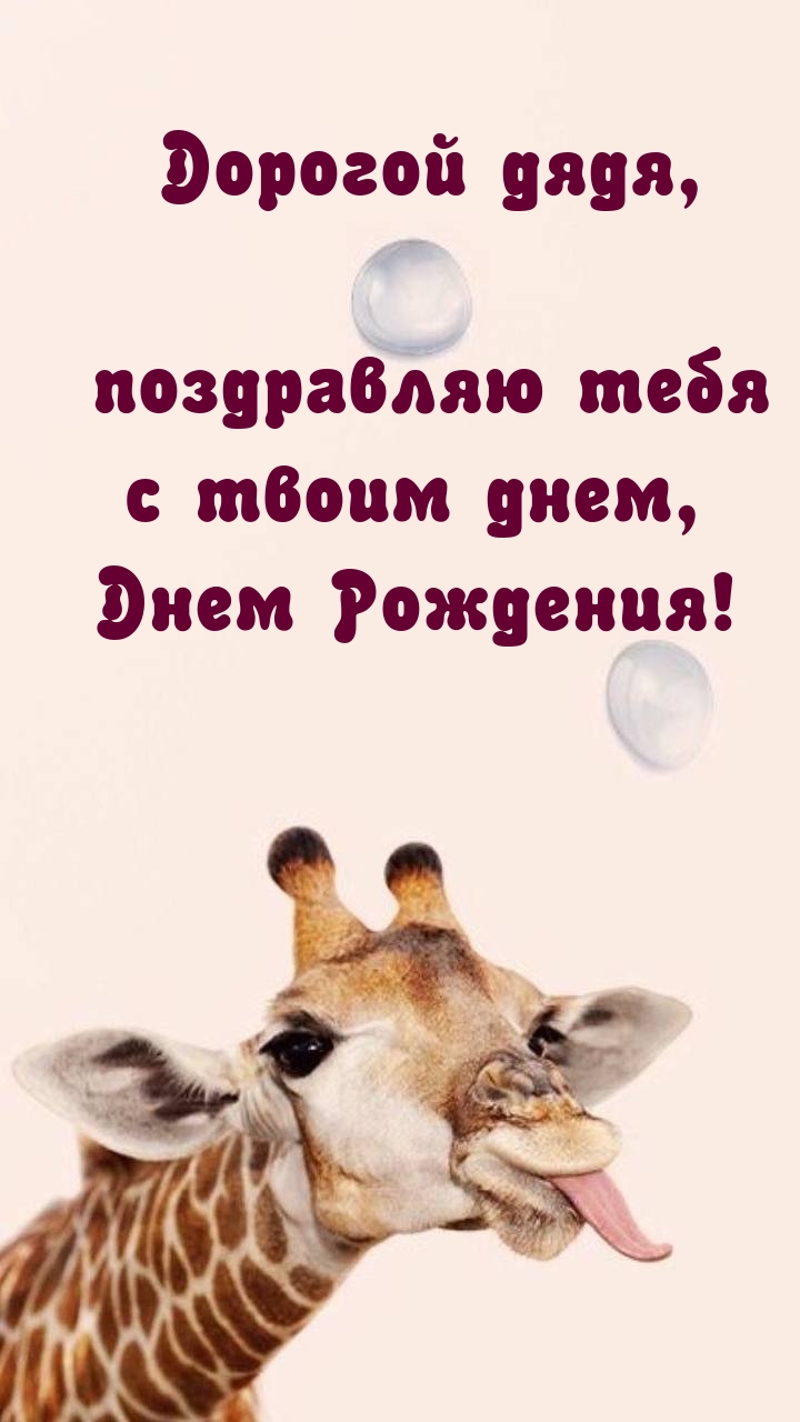 Дорогой дядя, поздравляю тебя с твоим днем, Днем Рождения!