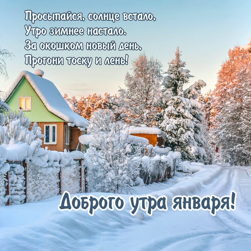 Прогони тоску и лень! Доброго утра января!
