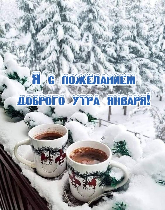 Я с пожеланием доброго утра января!