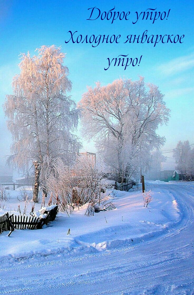 Доброе утро! Холодное январское утро!