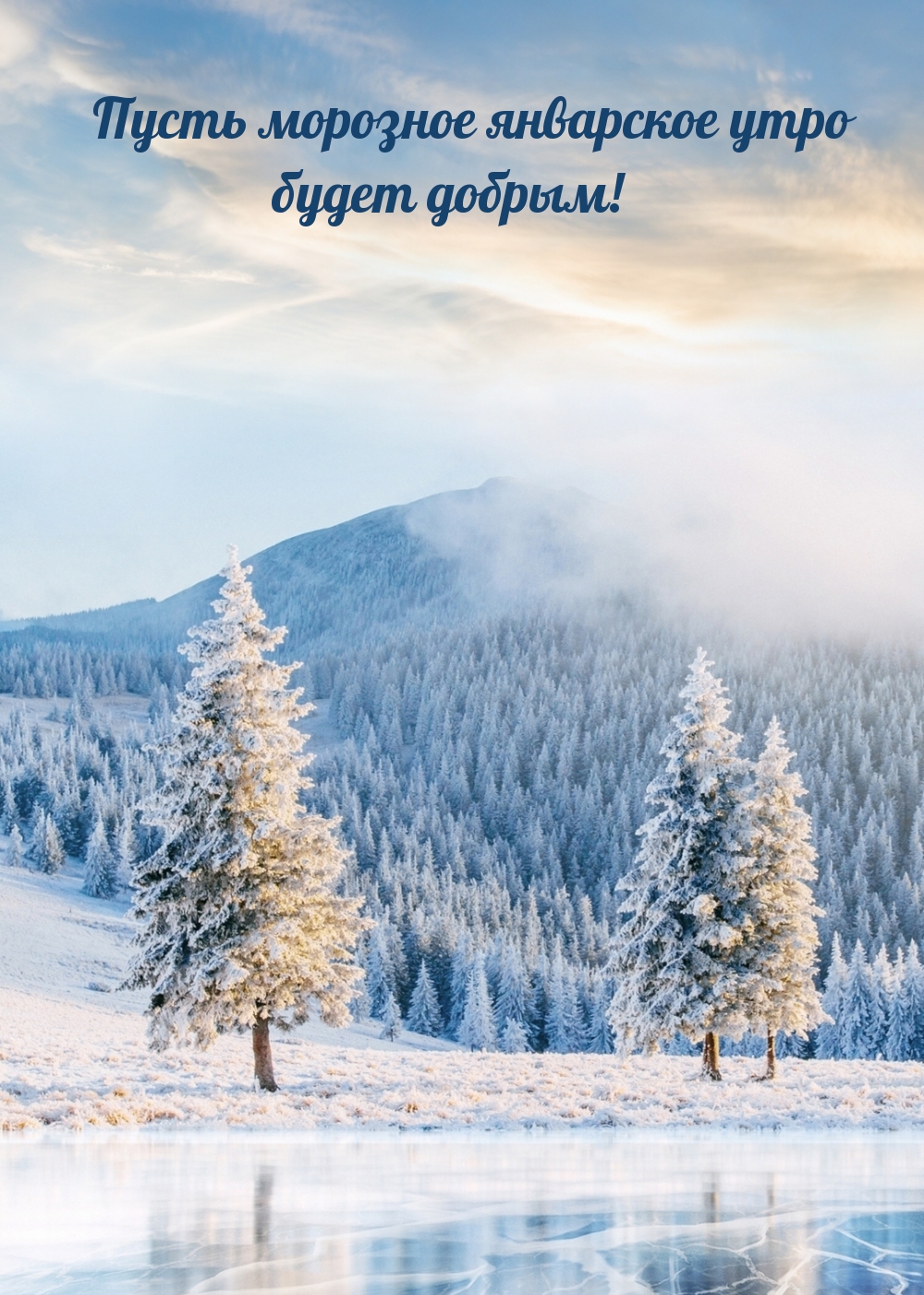 Пусть морозное январское утро будет добрым!