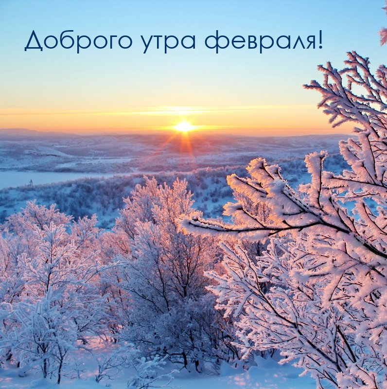 Доброго морозного утра февраля!